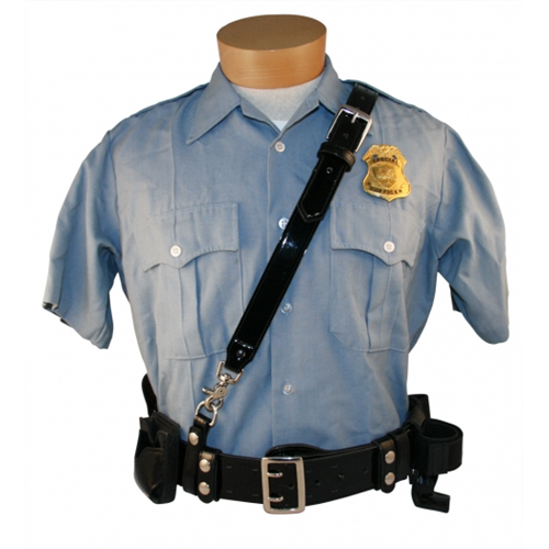 Boston Leather Sam Browne Shoulder Strap D-Rings Included