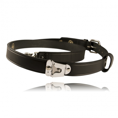 Boston Leather Firefighter's Radio Strap with Motorola Clip