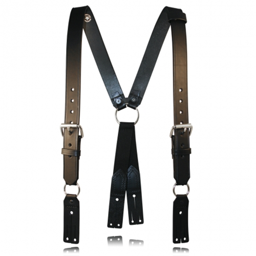 Boston Leather Firefighter's Suspenders, Button Attachment