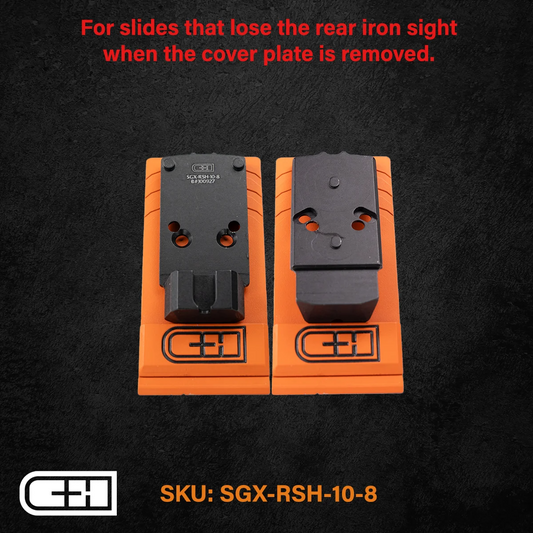 C&H Precision Optics Adapter Plate -SIG P320 Legion (X-FIVE/M17/M18) w/ R1P/DPP Cut to RMR/SRO/Holosun 407C 507C 508T w/ 10-8 Rear Sight