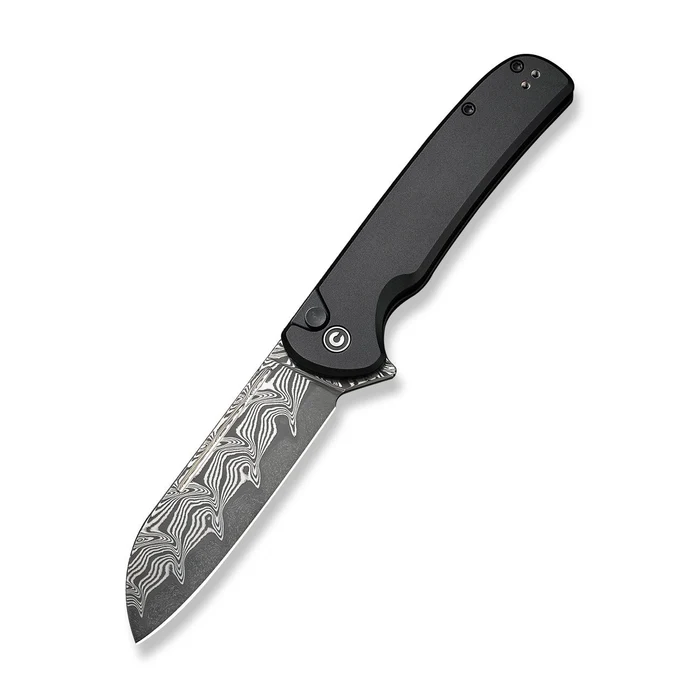 CIVIVI Knives CIVIVI Chevalier II Flipper & Button Lock Knife Aluminum Handle (3.47"" Damascus Blade)