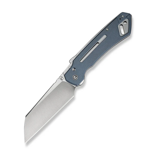 CIVIVI Knives CIVIVI Buster FG Thumb Stud & Superlock Knife Neutral Blue Coarse G10 Handle (4.2"" Satin Finished Nitro-V Blade)