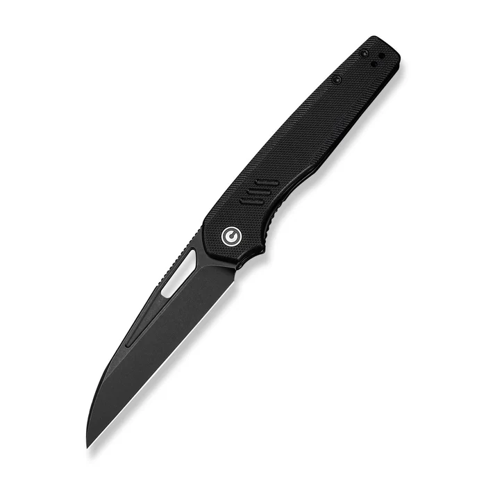 CIVIVI Knives Guile Front Flipper & Thumb Hole Knife Black G10 Handle
