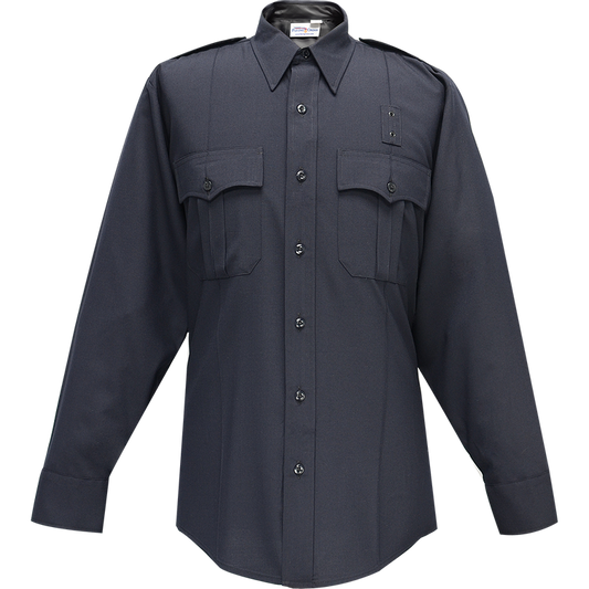 Flying Cross Justice Long Sleeve Shirt w/ Zipper - LAPD Navy