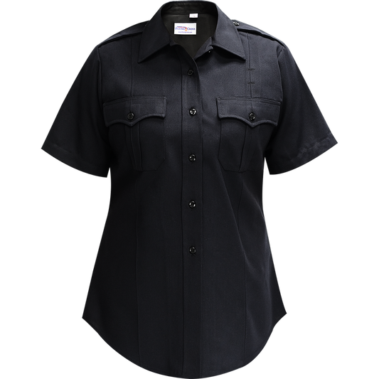 Flying Cross Deluxe Tropical Women's Short Sleeve Shirt w/ Traditional Collar