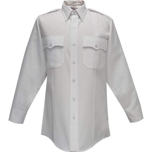 Flying Cross Deluxe Tropical Long Sleeve Shirt w/ Pleated Pockets