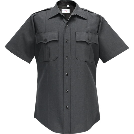 Flying Cross Deluxe Tropical Short Sleeve Shirt w/ Pleated Pockets