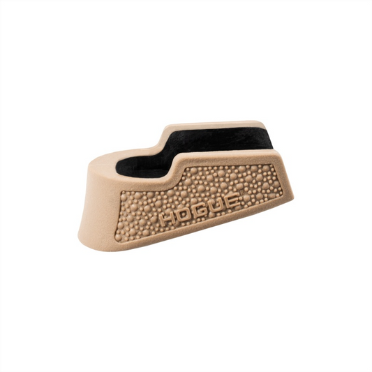 Hogue OverMolded Rubber Grip Extension Base Pad (for 10-Round Magazines) - FDE