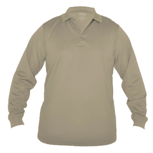Elbeco 5142 Polo Shirt UFX Long Sleeve Tan 2XL