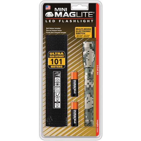 Maglite SP22 Mini Maglite 2 AA-Cell LED Flashlight w/ Holster