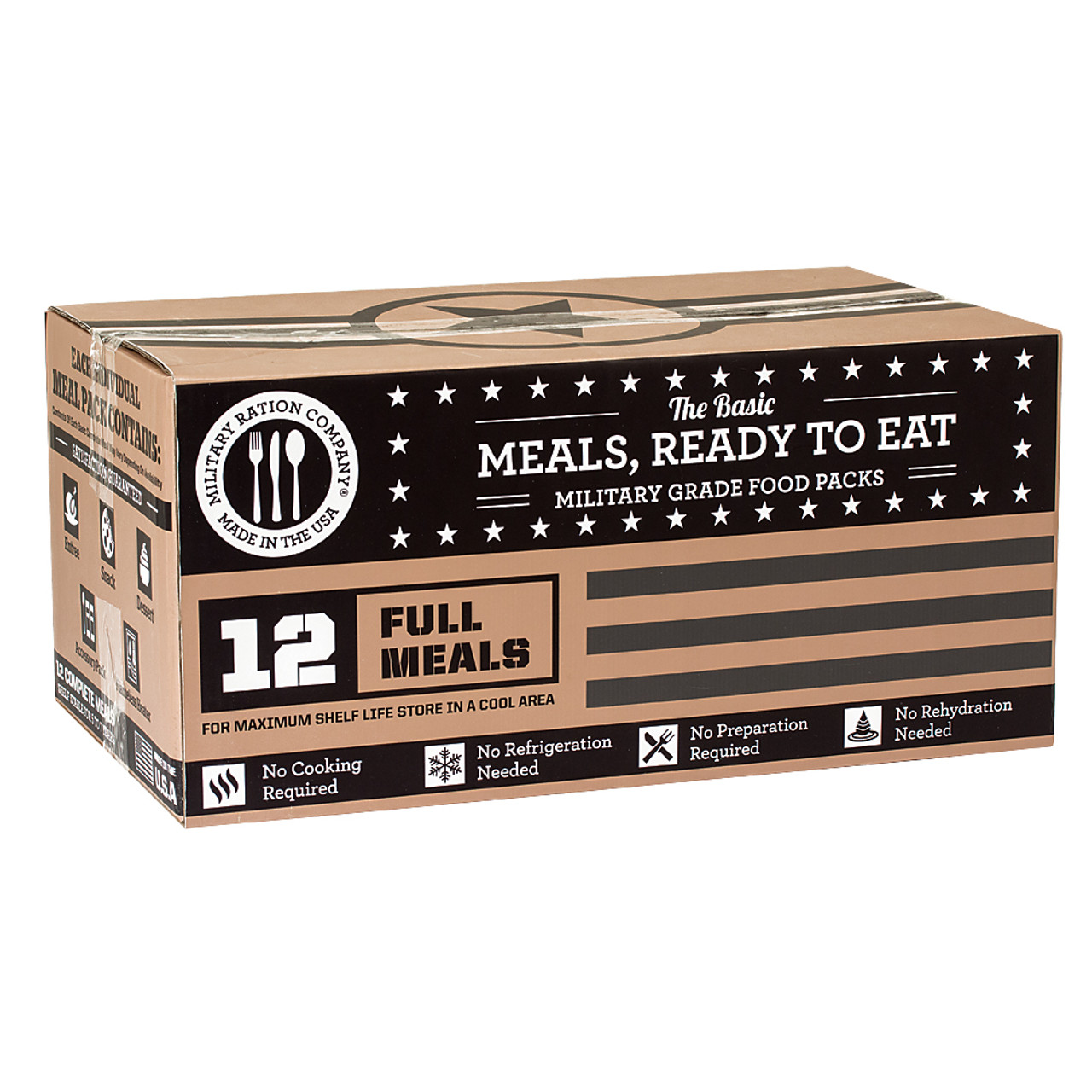Major Surplus MRE BASIC - CASE OF 12 MEALS