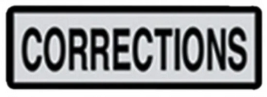Monadnock Products Shield Decal Corrections 5'' X 23''