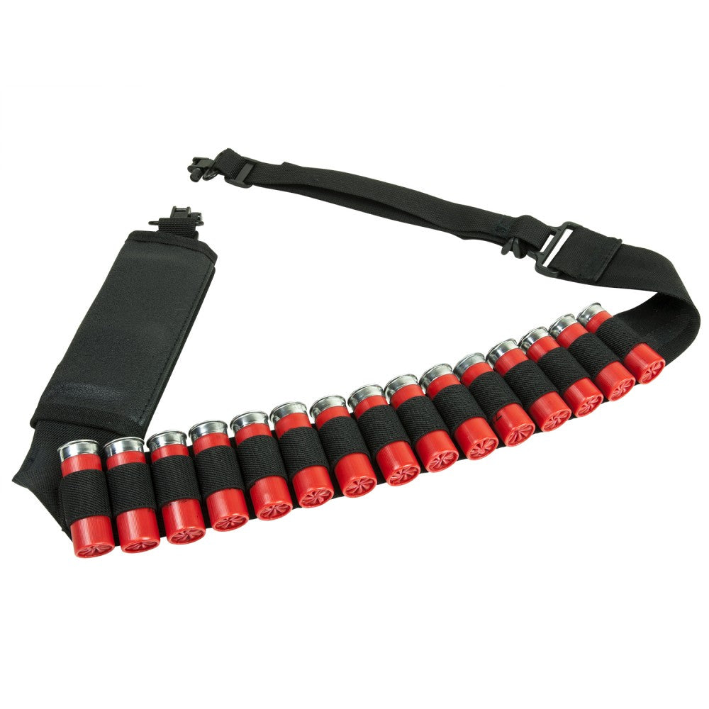 NcSTAR Shotgun Bandolier Sling w/Sling Swivel Hardware