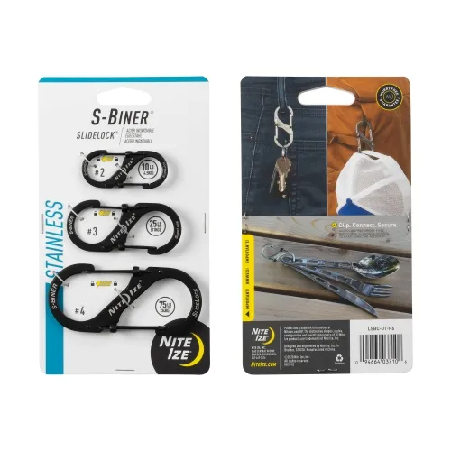 Nite-Ize S-Biner Stainless Steel SlideLock - 3 Pack