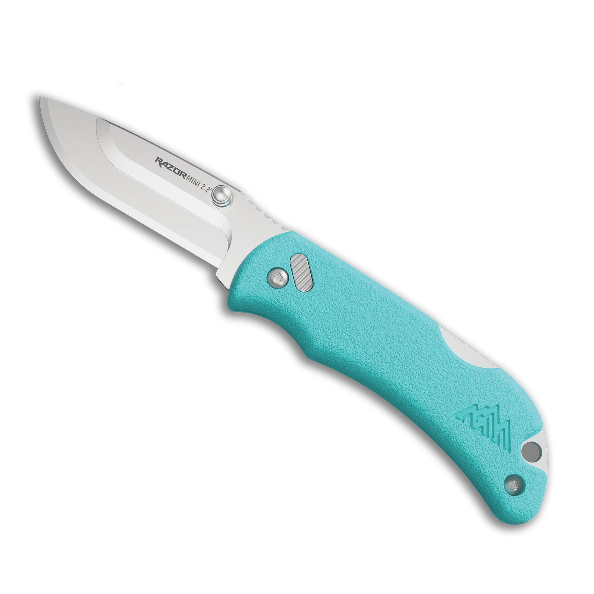 Outdoor Edge 2.2 RAZOR-MINI (Seafoam PMS, 2 Drop-Pt Polished Blades)