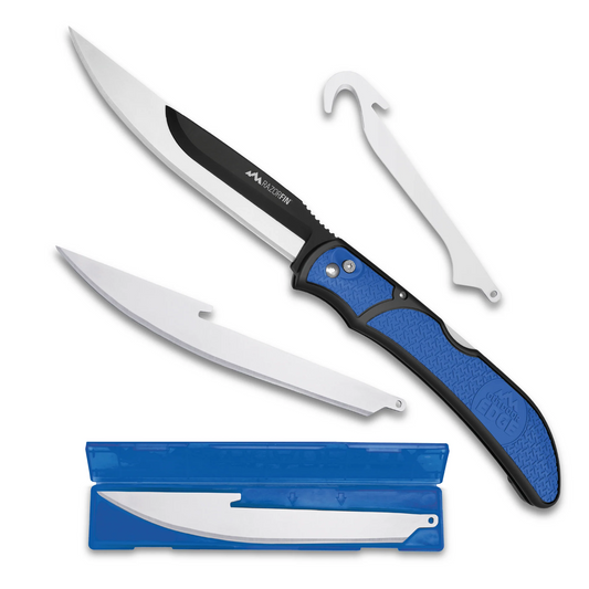 Outdoor Edge RAZOR-FIN (Blue, 3-Blades)