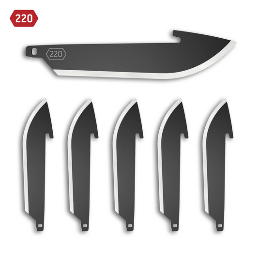 Outdoor Edge 2.2 DROP-POINT BLADE PACK (Black, 6 Blades)