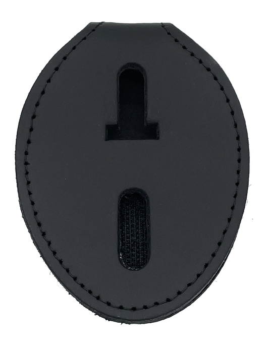 Perfect Fit Universal Oval Badge Clip w/ Pocket & Chain
