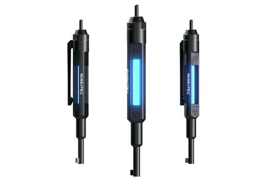 QuiqLite T1 Tritium Handcuff Key LE Ice Blue Illumination Glow
