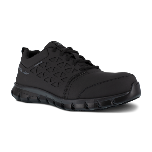 Reebok Sublite Cushion Work Athletic Work Shoe w/ Composite Toe - Black