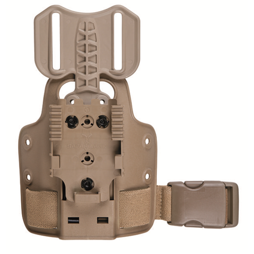 Safariland Model 6004-27 Single Strap Leg Shroud with Drop Flex Adapter (DFA) & QLS 22
