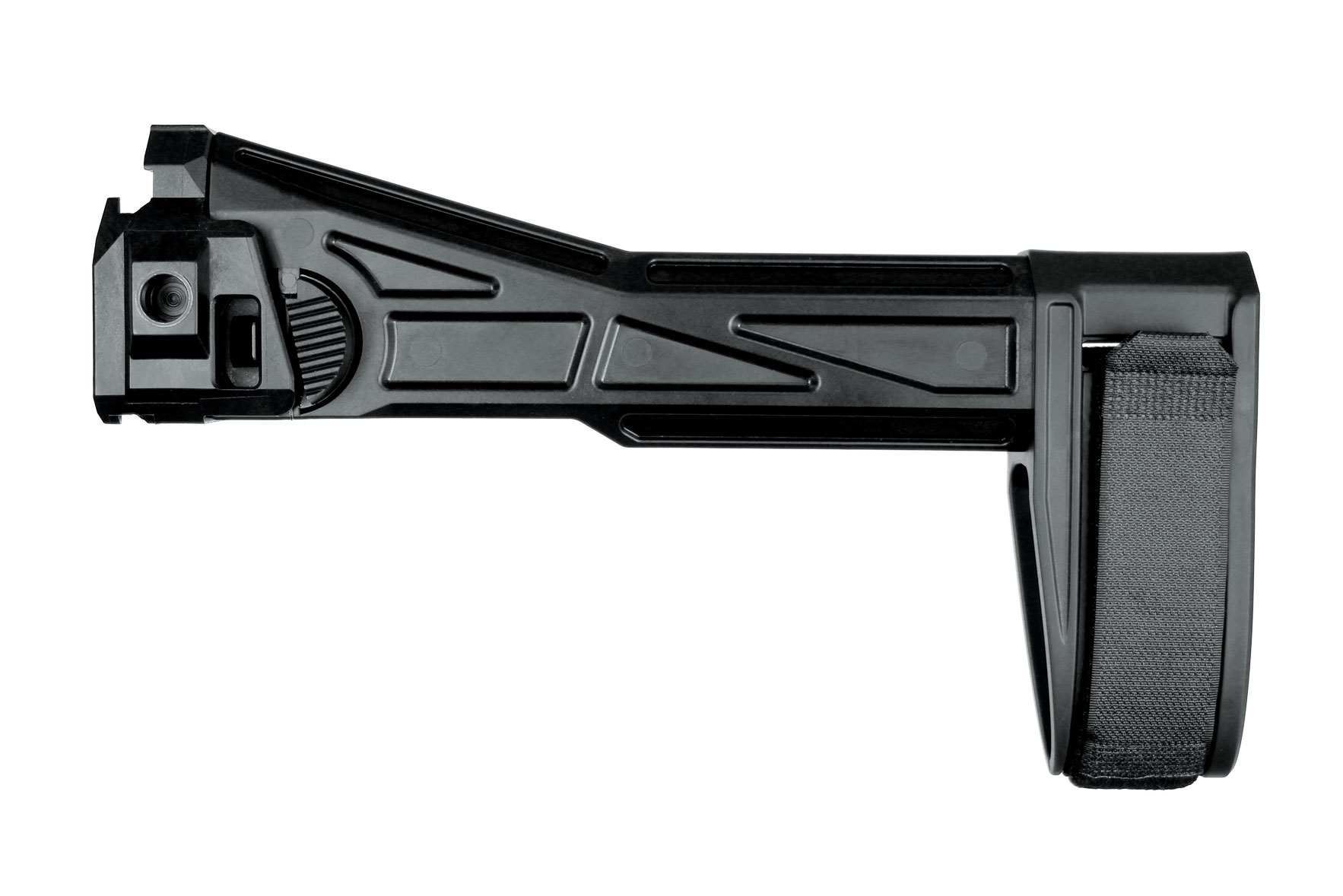 SB Tactical EVO2 PISTOL SIDE FOLDING STABILIZING BRACE, BLK, SB LOGO