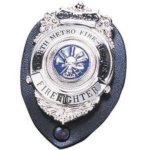 Strong Leather Company Clip-On Badge Holder Shield