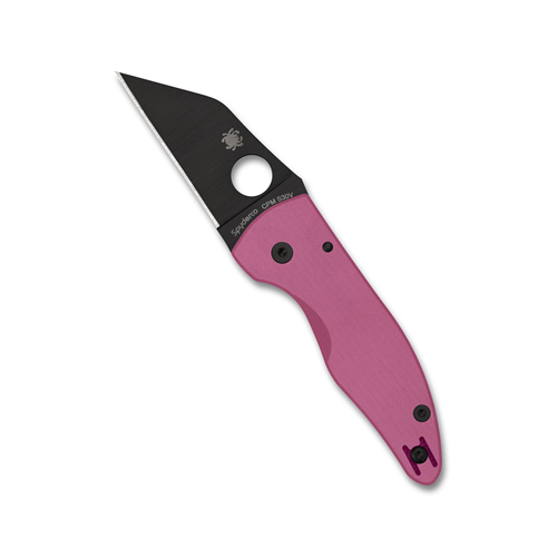 Spyderco MicroJimbo Pink G-10 Black Blade SPRINT
