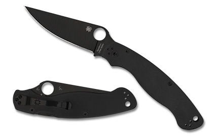 Spyderco Military 2 Black G-10 Black Blade