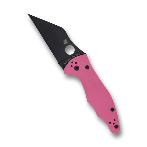 Spyderco Yojimbo 2 Pink G-10 Black Blade Sprint Run