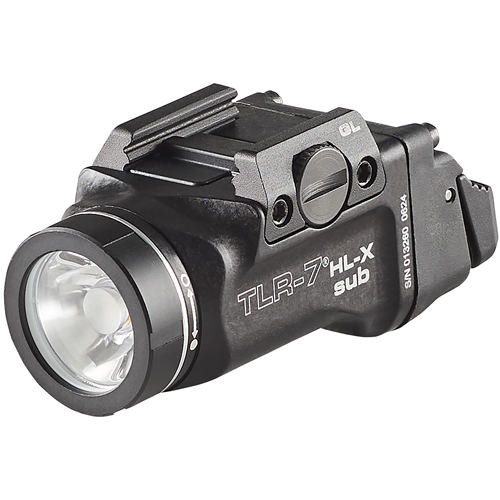Streamlight TLR-7 HL-X sub USB (GLOCK 43X/48 MOS | 43X/48 Rail) - Includes mounting kit with key, multi-tool, (1) SL-B9 Li-Ion rechargeable battery pack, and USB-C cord - Black