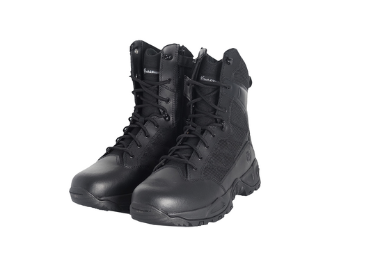 Smith & Wesson Footwear Scout 8"" Hot Weather Side-Zip Polishable Toe Mens Black Smith & Wesson