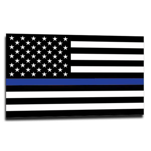 Thin Blue Line Canada Sticker - Thin Blue Line Flag