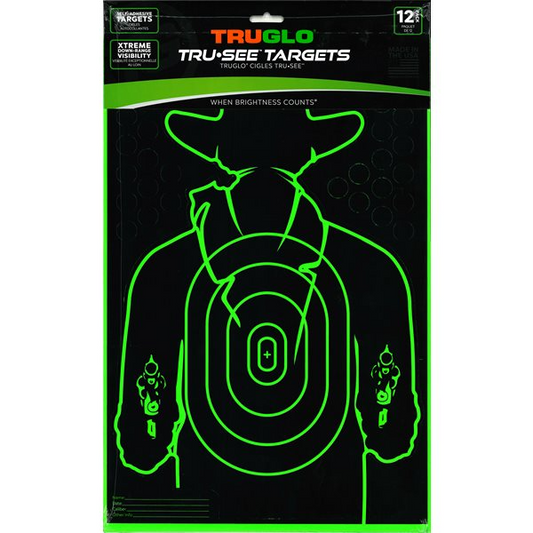 Truglo TRU-SEE Gunslinger Target 12X18 - 12 Pack