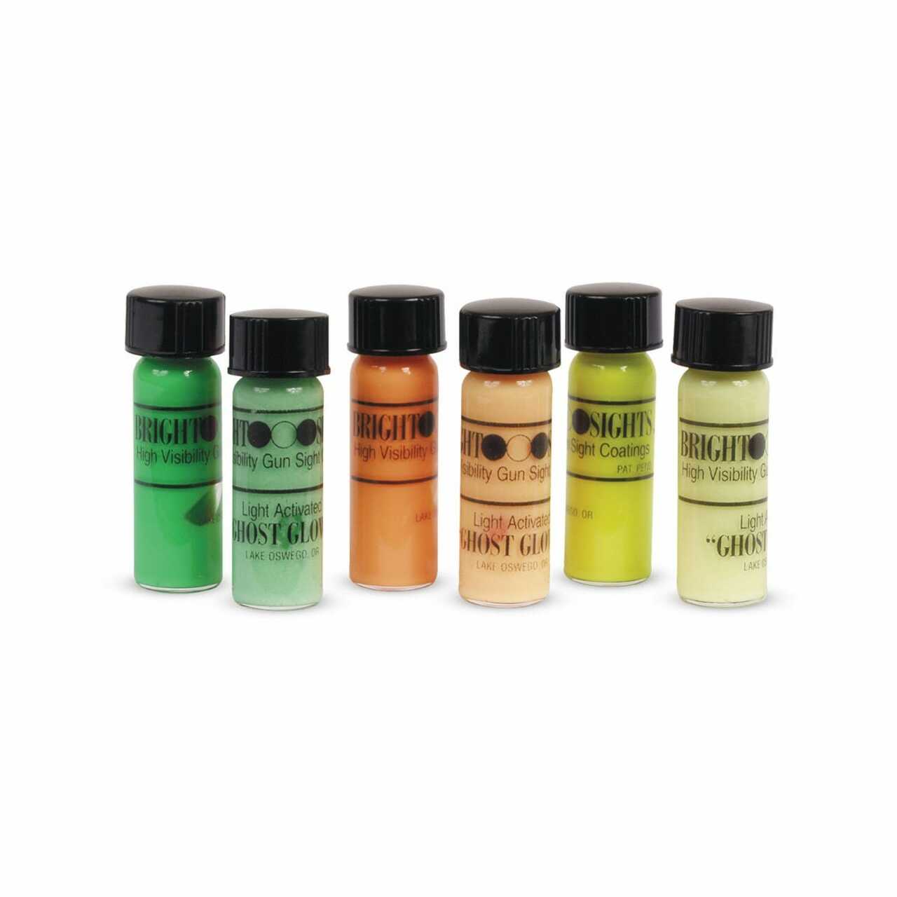 Truglo GLO-BRITE Hi-Visibility Paint Kit - Day-Brite (3 Colors) + Ghost Glow (3 Colors)