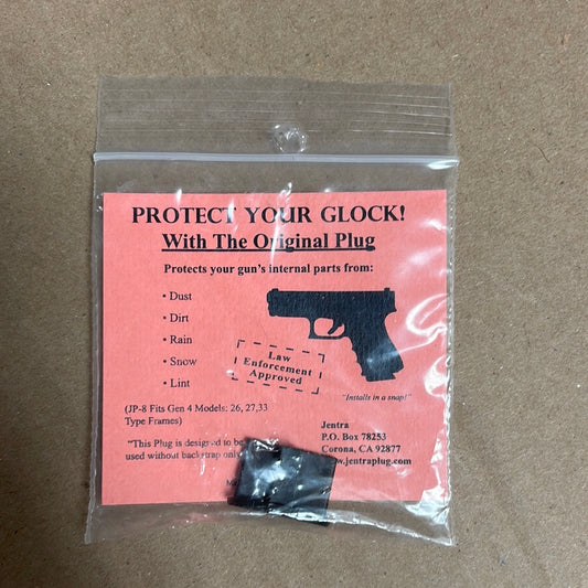 GLOCK PLUG: FITS GEN 4 Glock 26/27/33 no backstrap JP-8