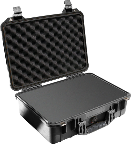 Pelican Gun Case #1500, 18.5"L x 15.25"W x 7"D, BLACK 1500-000-110