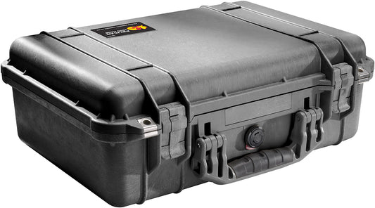 Pelican Gun Case #1500, 18.5"L x 15.25"W x 7"D, BLACK 1500-000-110