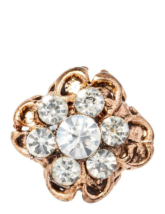 Crystal Flower Hatpin 18957 by Victorian Trading Co