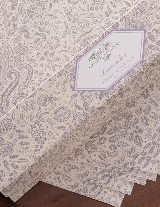 Lavender Lace Drawer Liners 20619