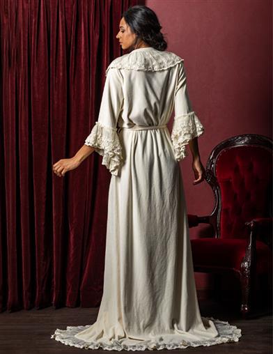 Christine's White Dressing Gown 21832 by Victorian Trading Co