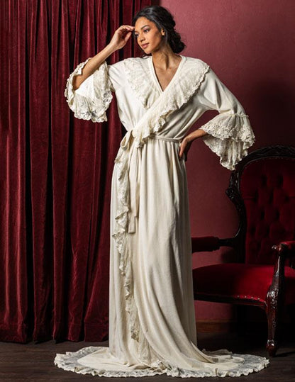 Christine's White Dressing Gown 21832 by Victorian Trading Co