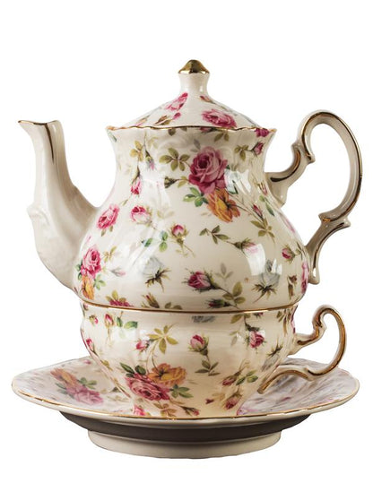 Elizabeth Park Chintz Tea For One 23428 Victorian Trading Co