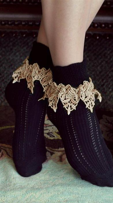 Lavish Lace Socks 27767 by Victorian Trading Co