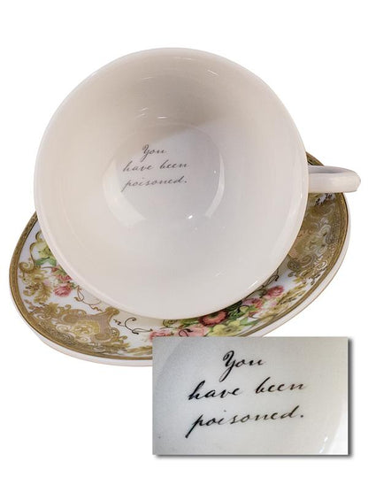 Toxic Teacup And Saucer - You Have Been Poisoned 29785 Victorian Trading Co