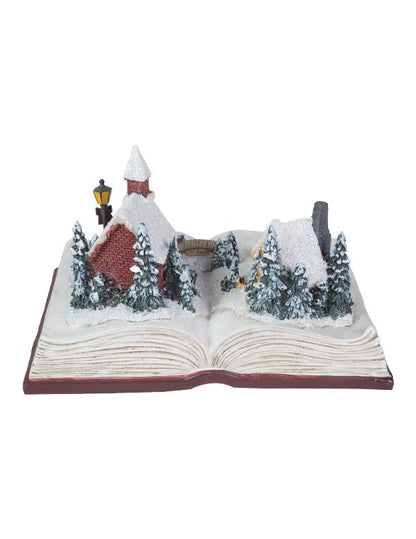 Snow Village Music Box 29871 Plays 'Jingle Bells' 'We Wish You A Merry Christmas'