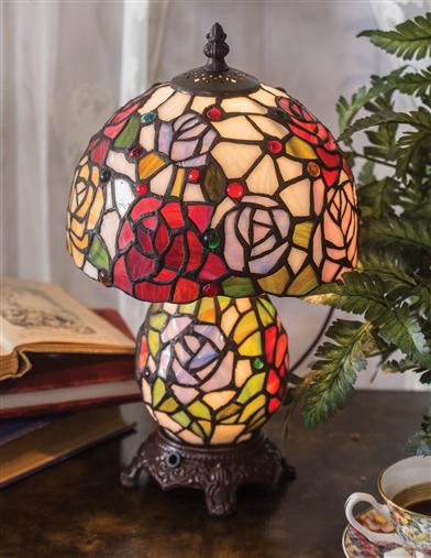 Tiffany's Rose Lamp 30540 by Victorian Trading Co