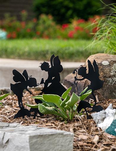 Fairy Silhouette Garden Stakes (set Of 3) 30861