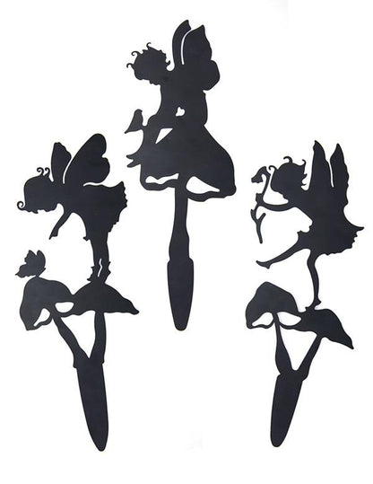Fairy Silhouette Garden Stakes (set Of 3) 30861