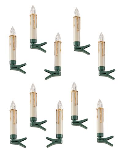 Drippy Taper Candle Lights (set Of 10) 31118